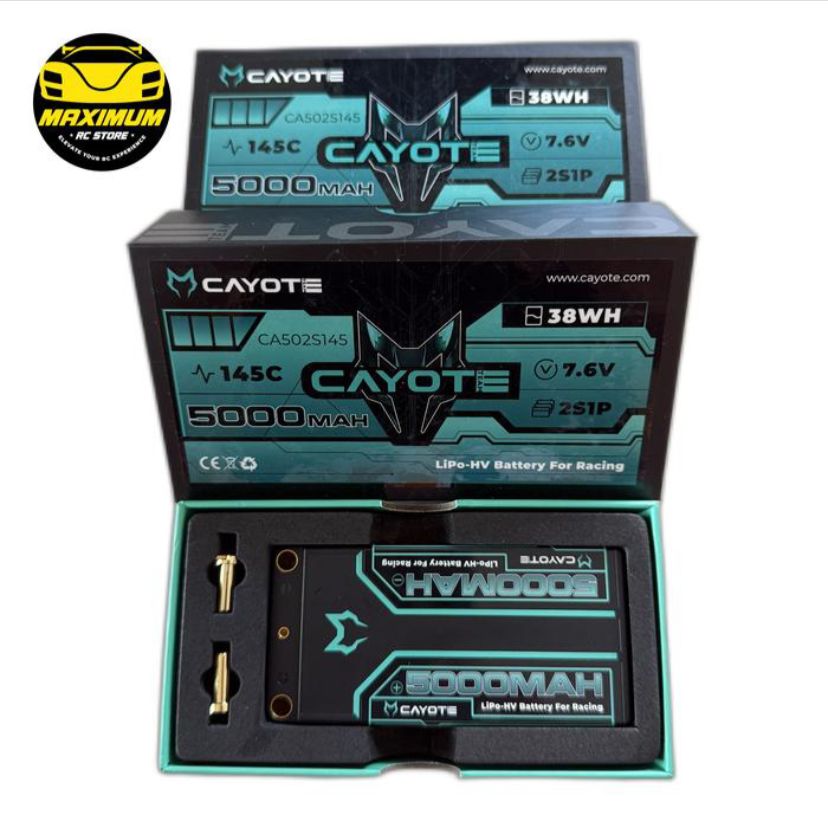 cayote Li-hv 2s1p 7.6v 5000mah 145c 38wh