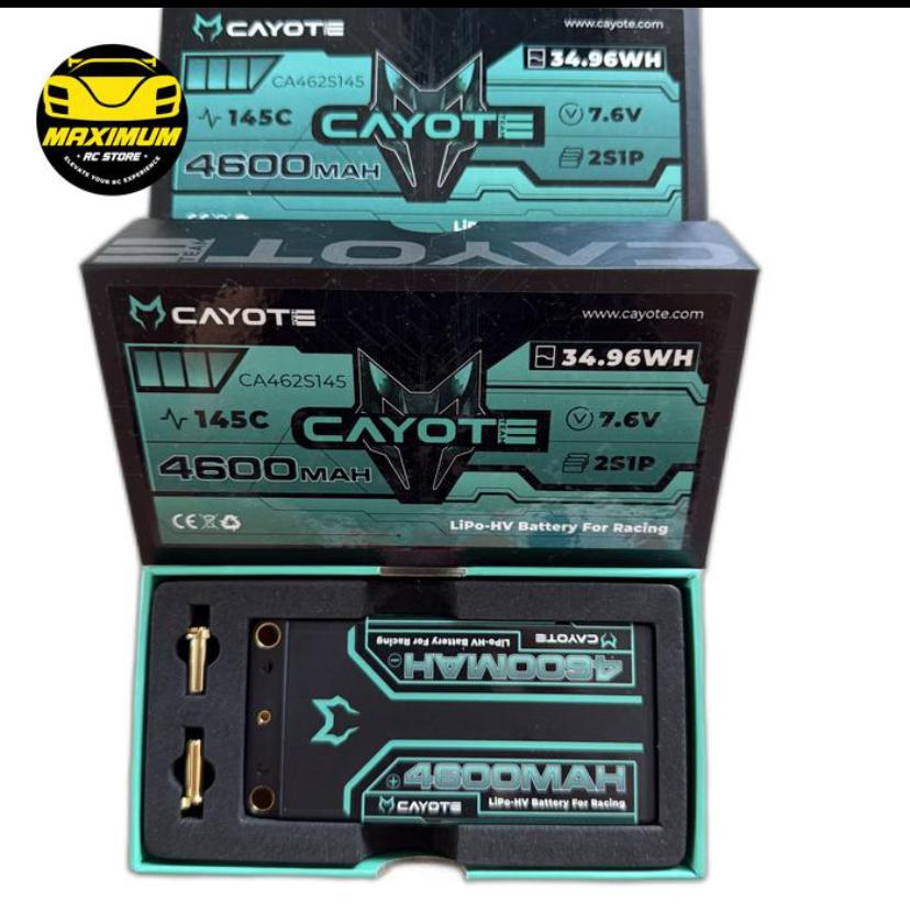 cayote Li-hv 2s1p 7.6v 4600mah 145c 34.96wh